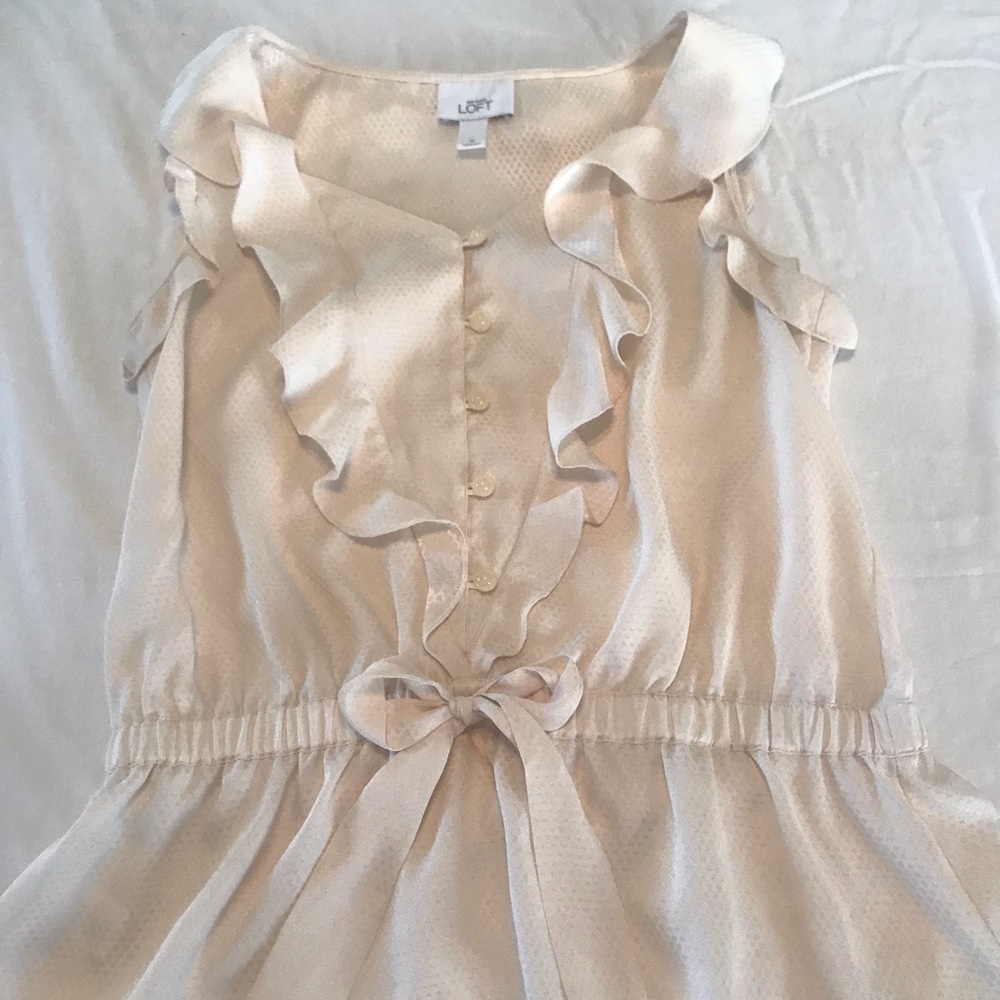 Ivory Peplum Blouse